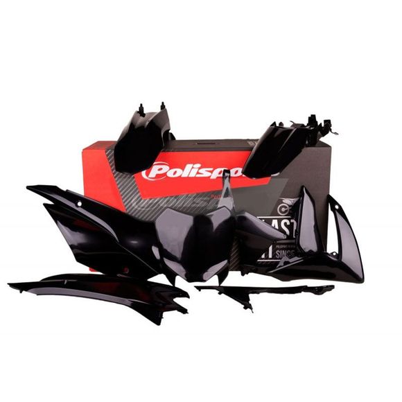 Polisport plastic kit BLACK COLORHONDA 110 CRF 110 F (JE02) - 2013 - 2018Ref: PS211BC07 / 1086075003