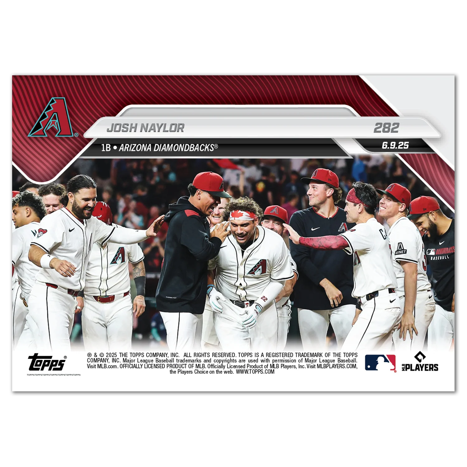 Josh Naylor - 2025 MLB Topps NOW® - Card 282