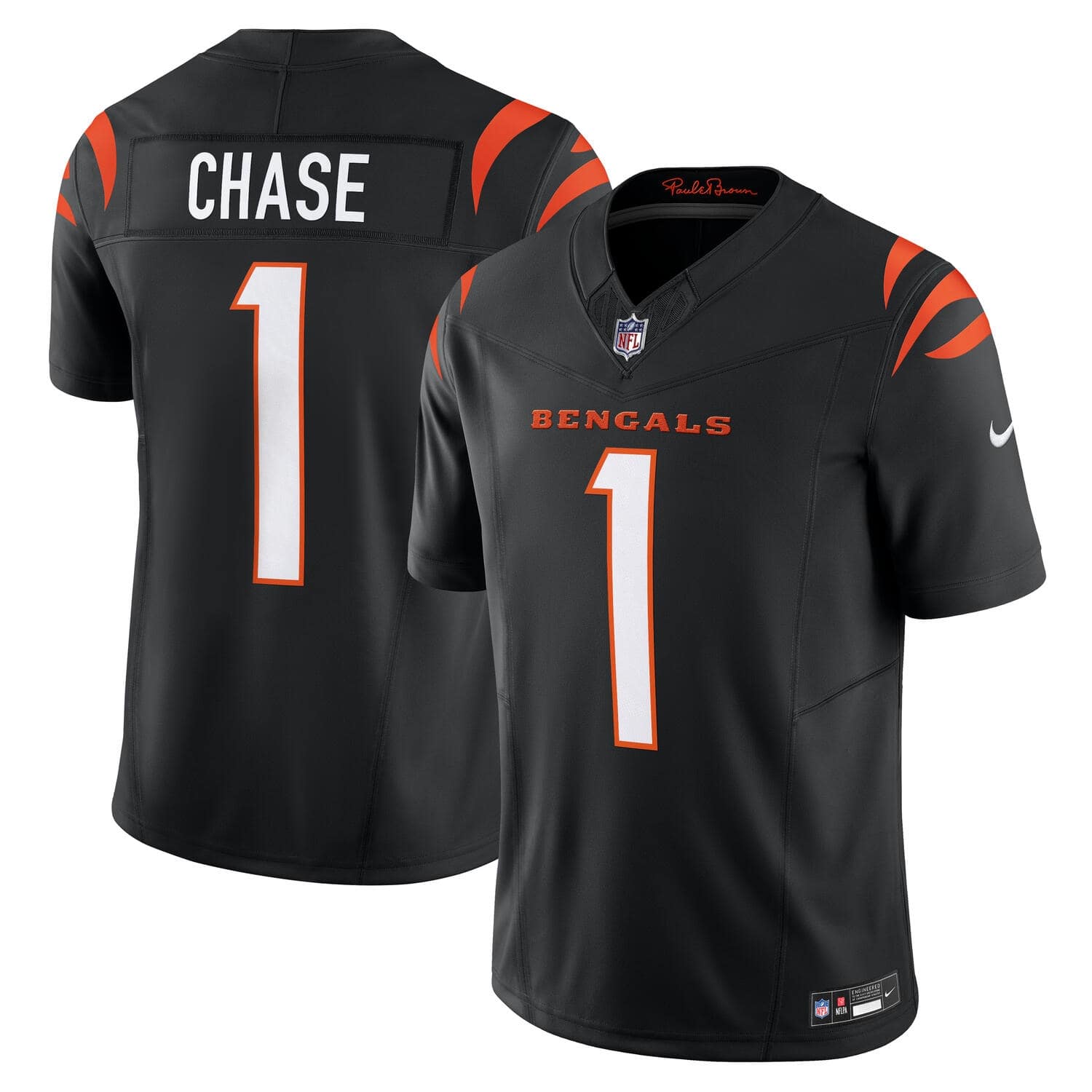 Ja’Marr Chase #1 Cincinnati Bengals Nike Vapor F.U.S.E. Limited NFL Jersey Black