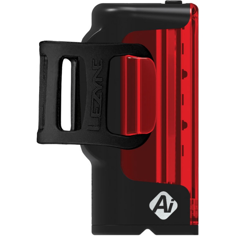 Lezyne Strip+ Ai Alert StVZO Rear Light - black