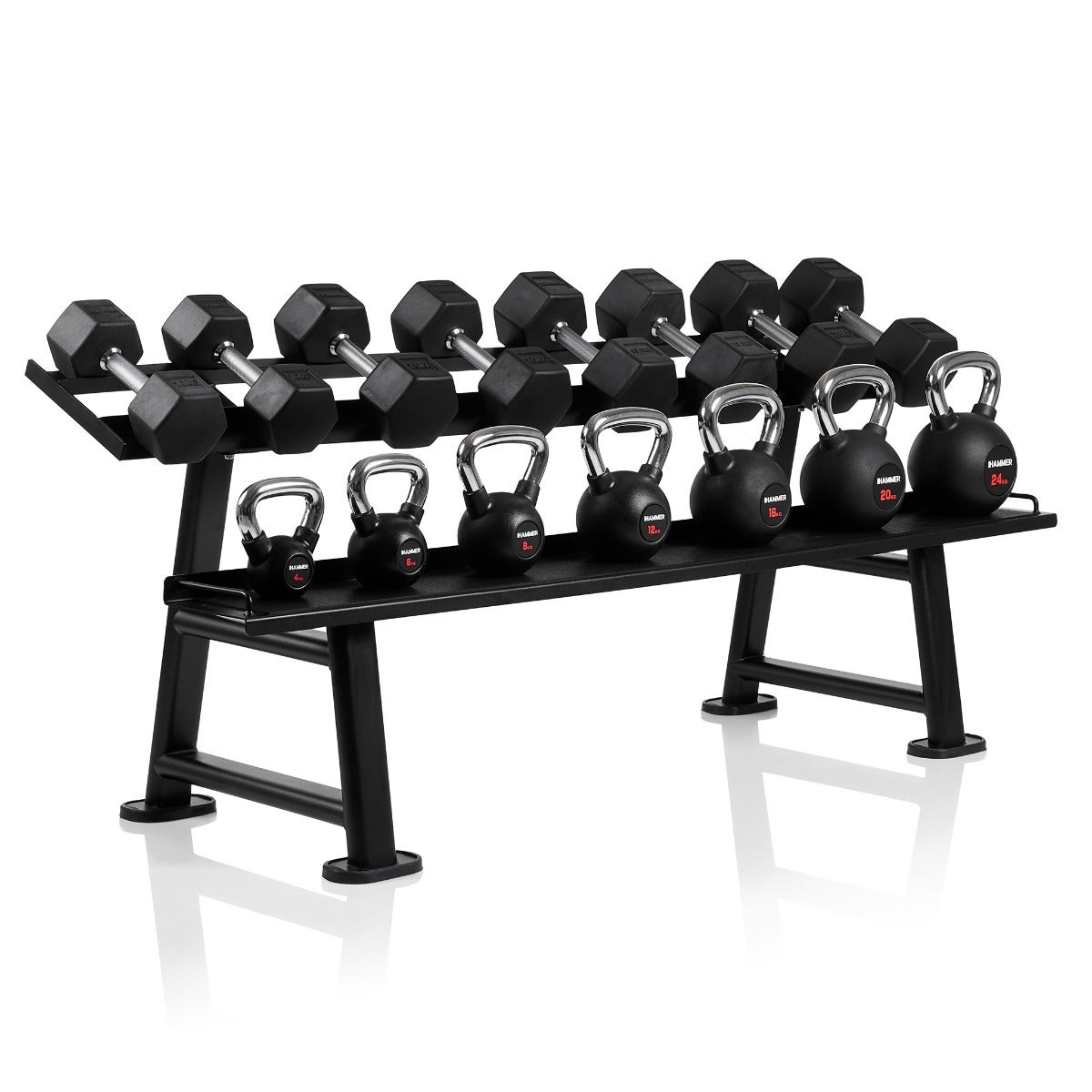 Modular dumbbell rack