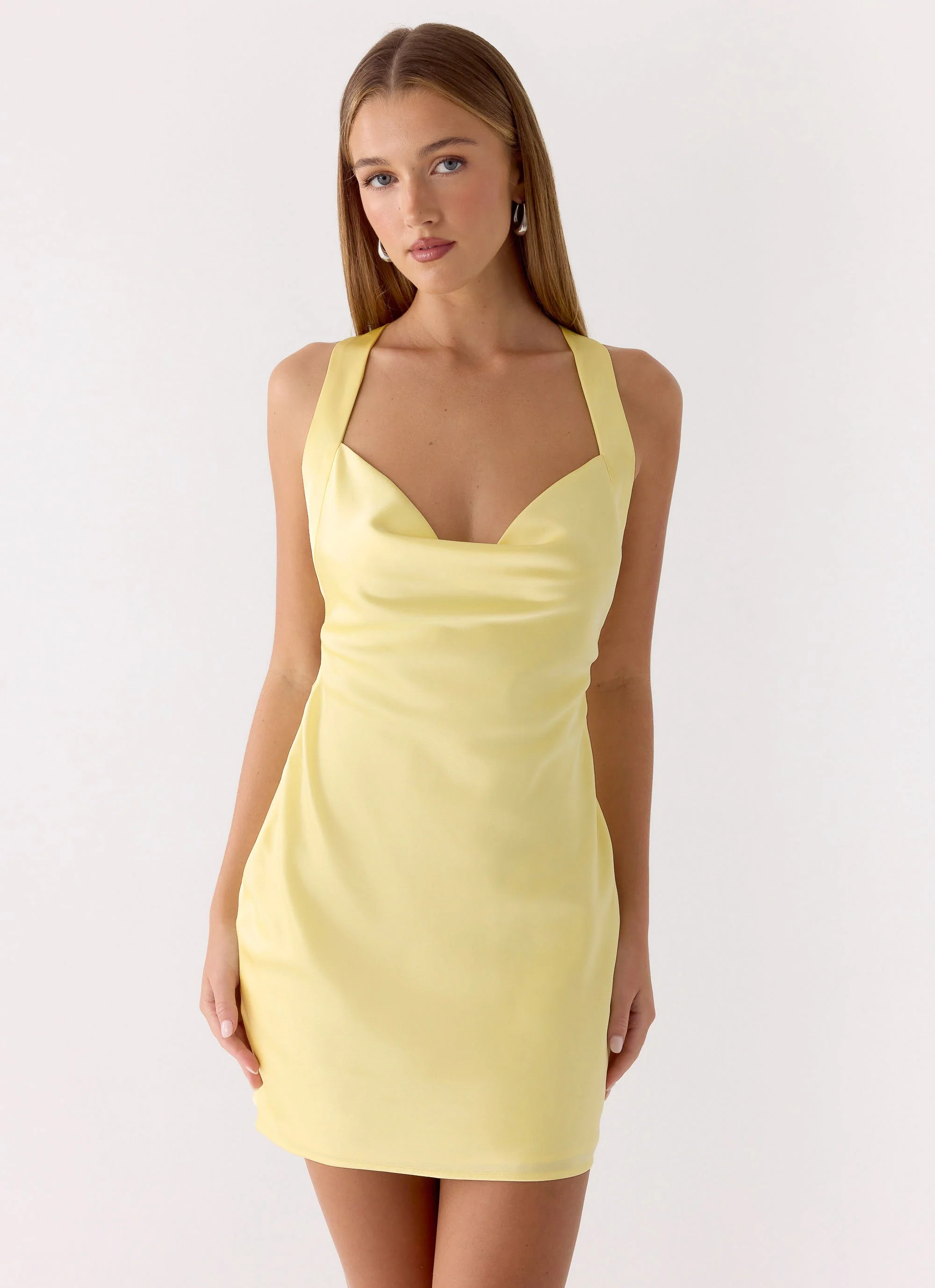 Zandie Mini Dress - Bright Lemon