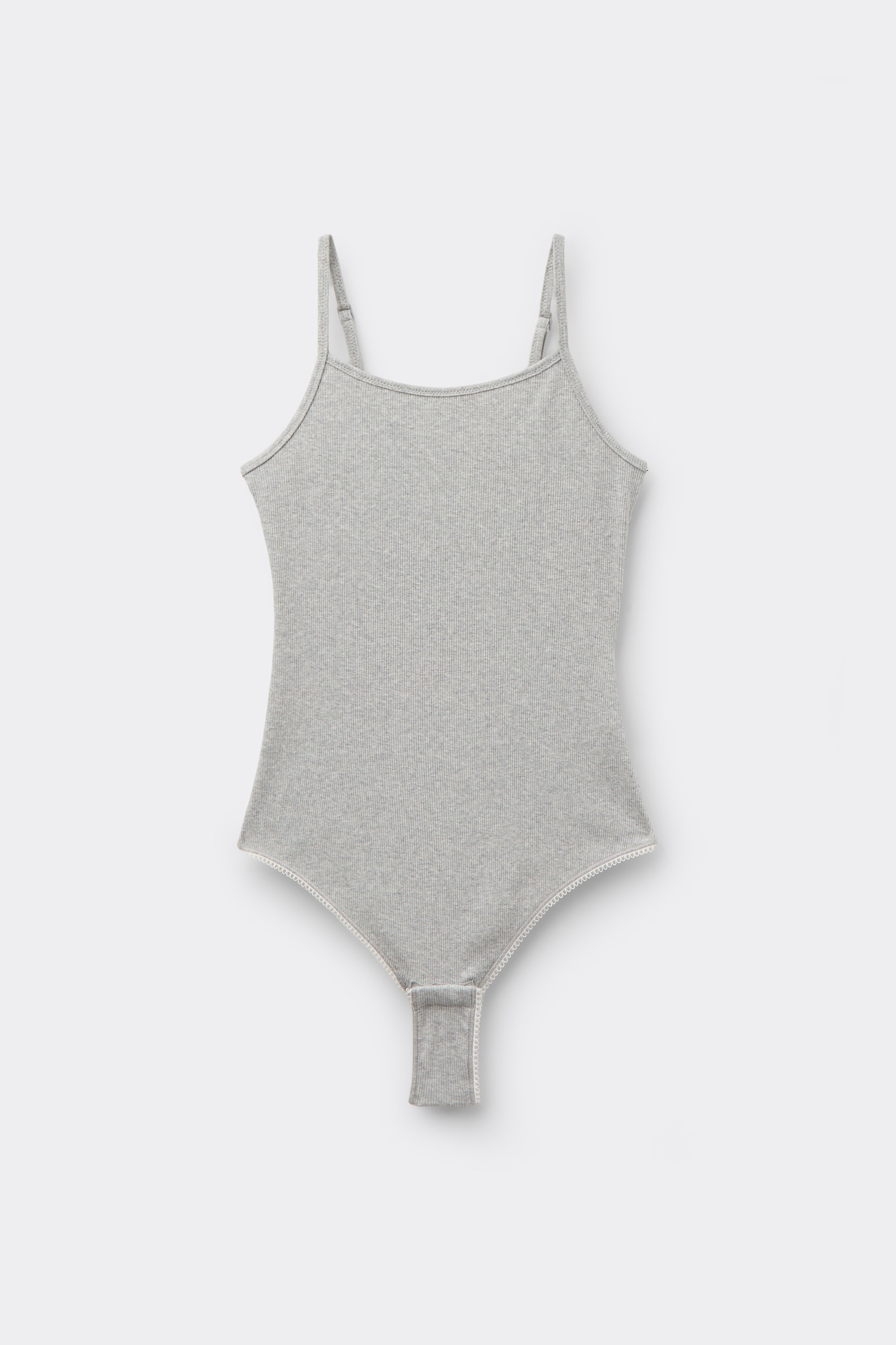 Cotton Cutie Ribbed Body with Narrow Shoulder Straps