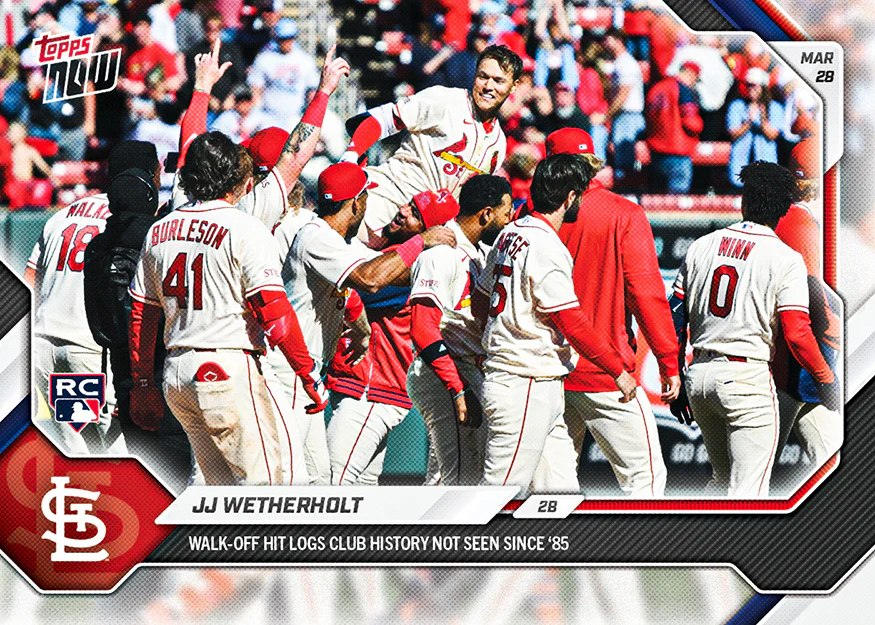 JJ Wetherholt - 2026 MLB Topps NOW® - Card 18