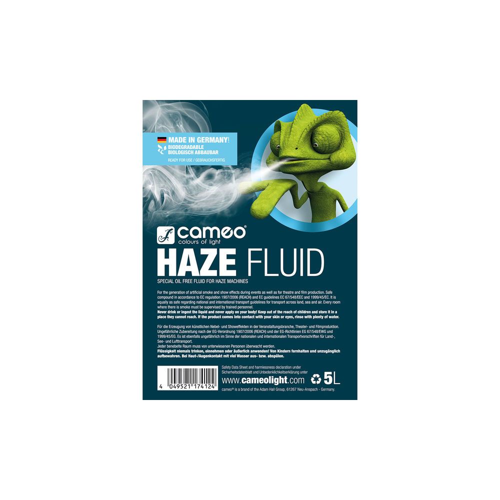 Cameo  Haze Fluid 5L – Thomann Ireland