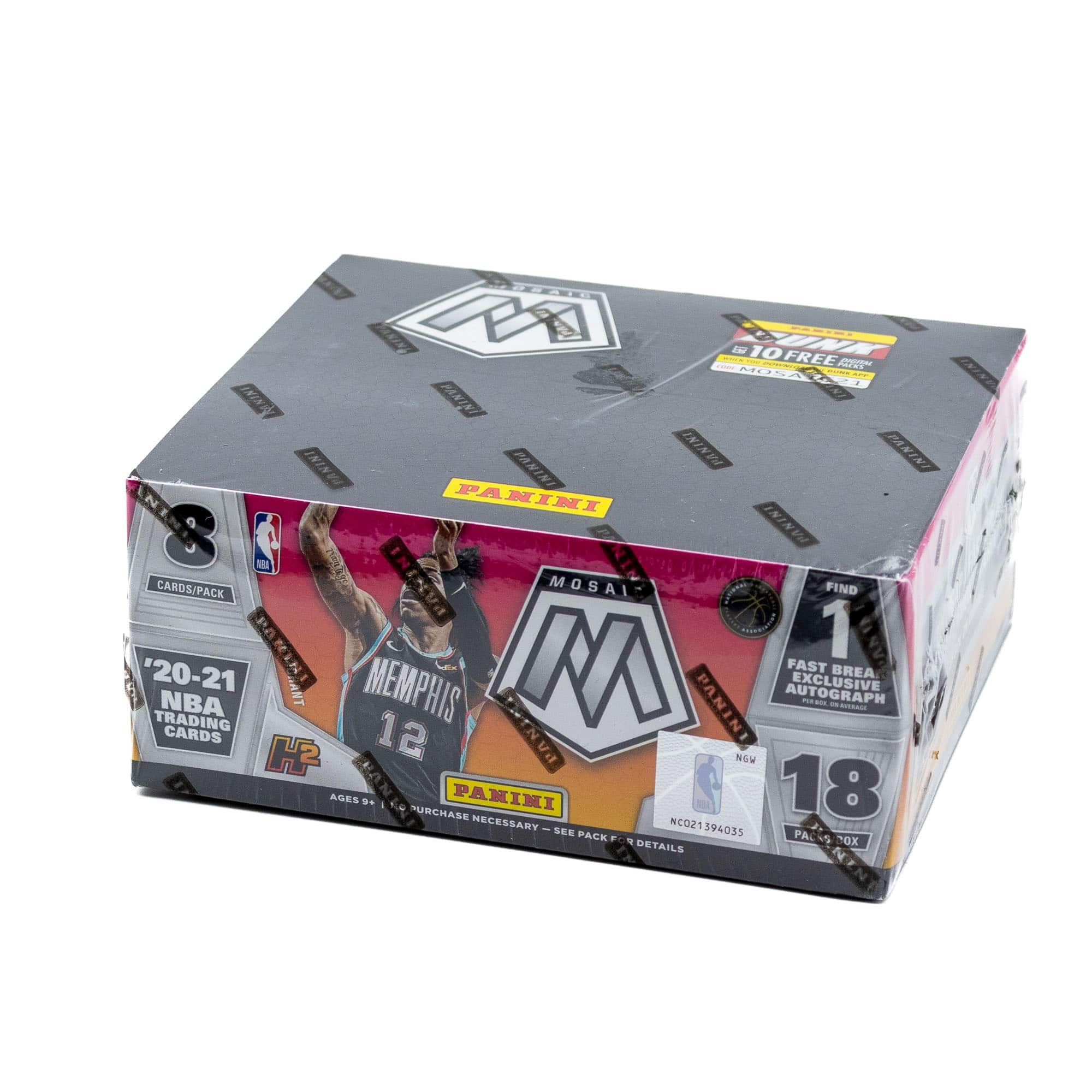 2020/21 Panini Mosaic Fast Break Basketball Hobby Box NBA