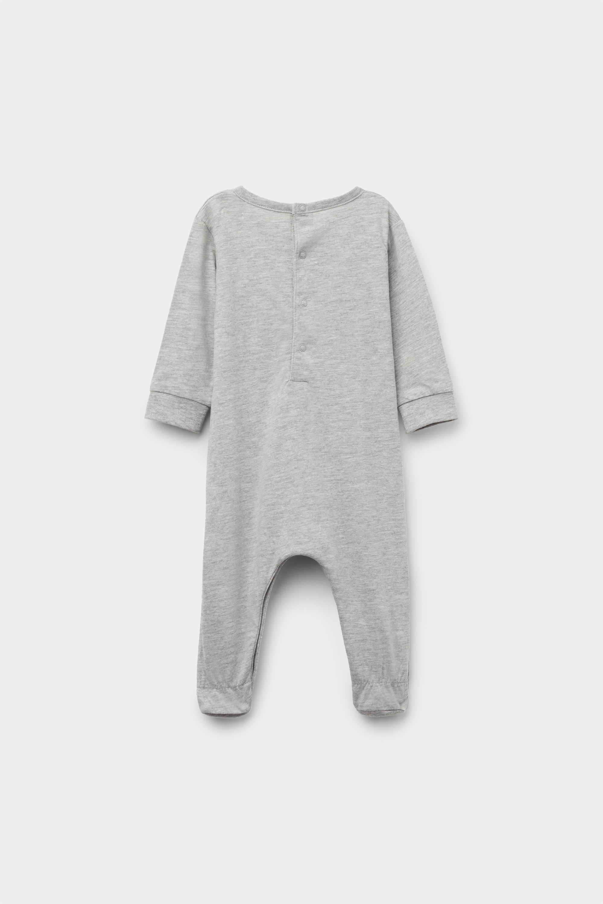 Baby Pure Cotton Playsuit with Long Sleeves and Feet