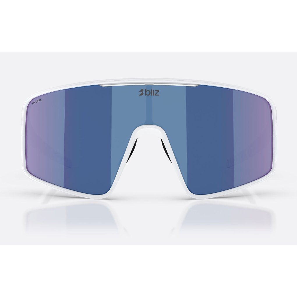 Bliz P001 L Glasses - White - Grey Blue Mirror