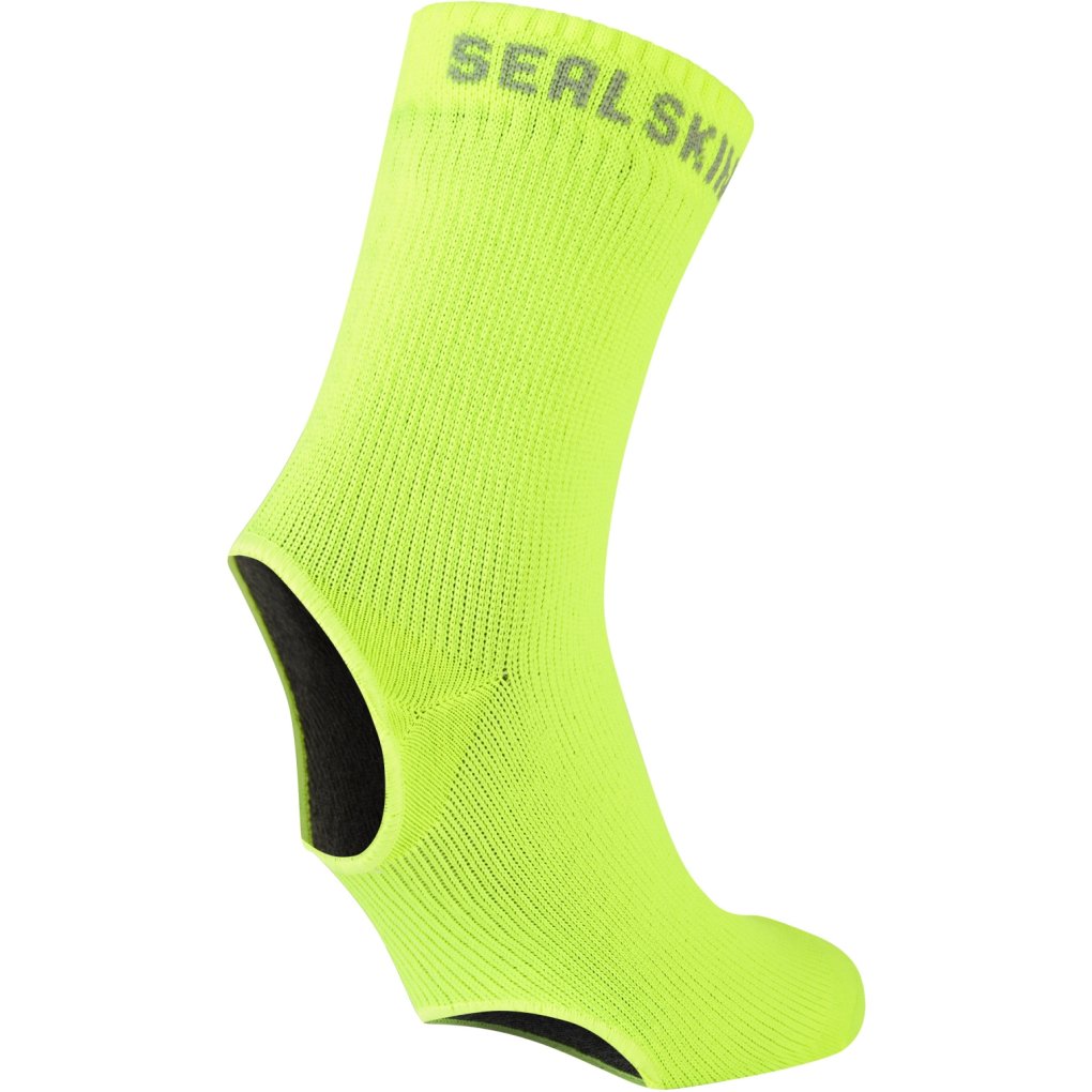 SealSkinz Thetford Waterproof All Weather Cycle Oversocks - Neon Yellow