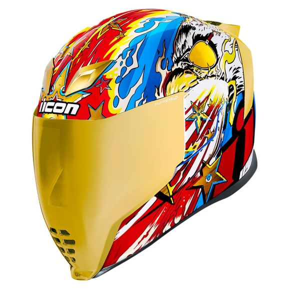 Icon AIRFLITE FREEDOM SPITTER Full-Face Helmet - Blue / RedRef: IC0787
