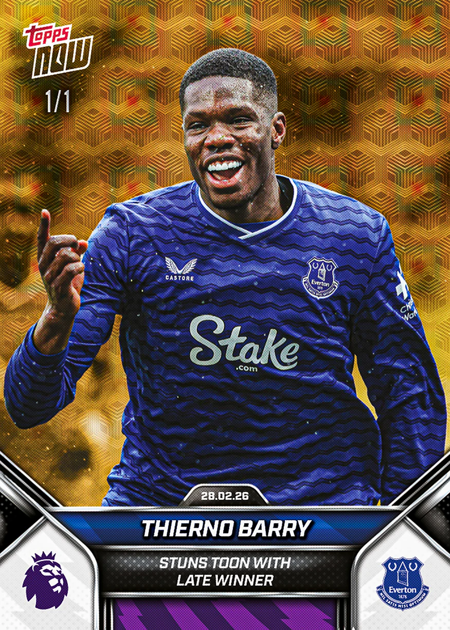 Thierno Barry - 2025-26 Premier League Topps NOW® - Card 147