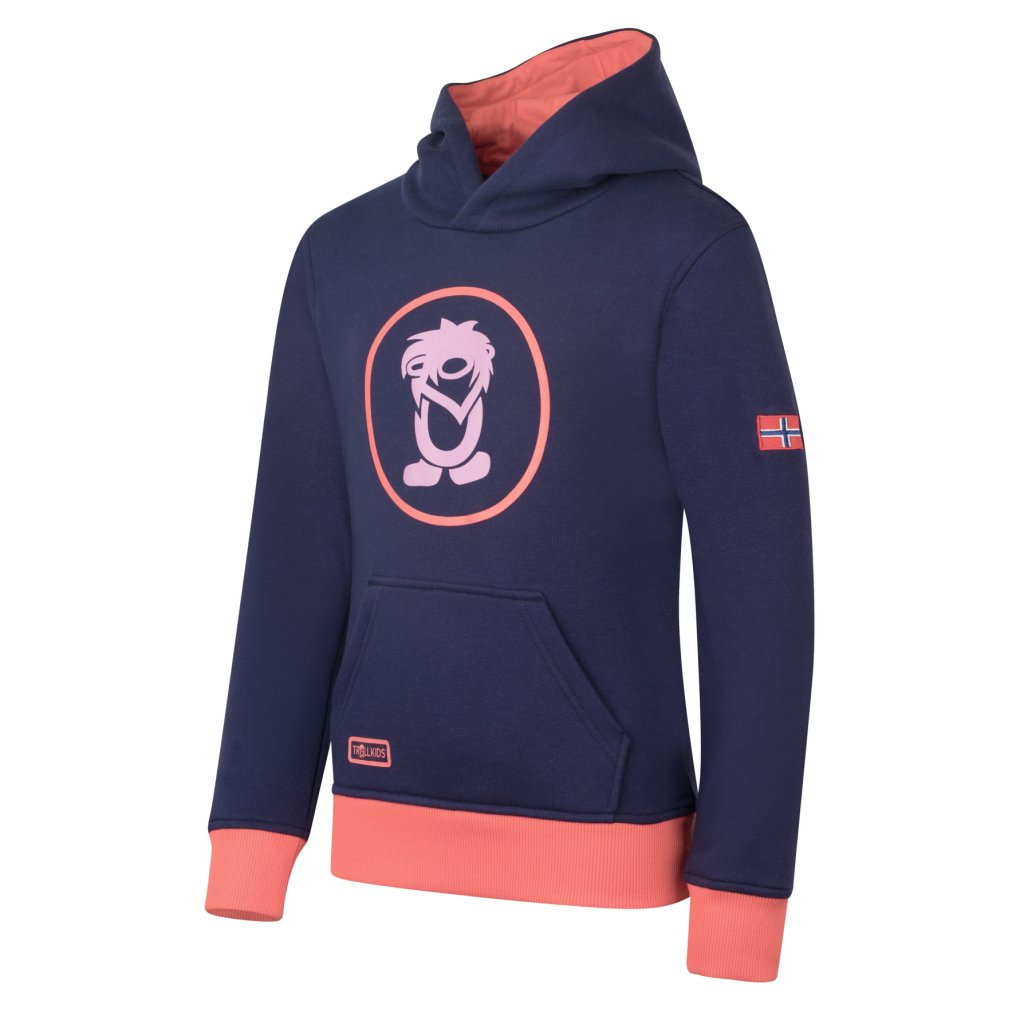 Trollkids Troll Sweater Kids - Deep Violet/Coral Pink/Light Violet