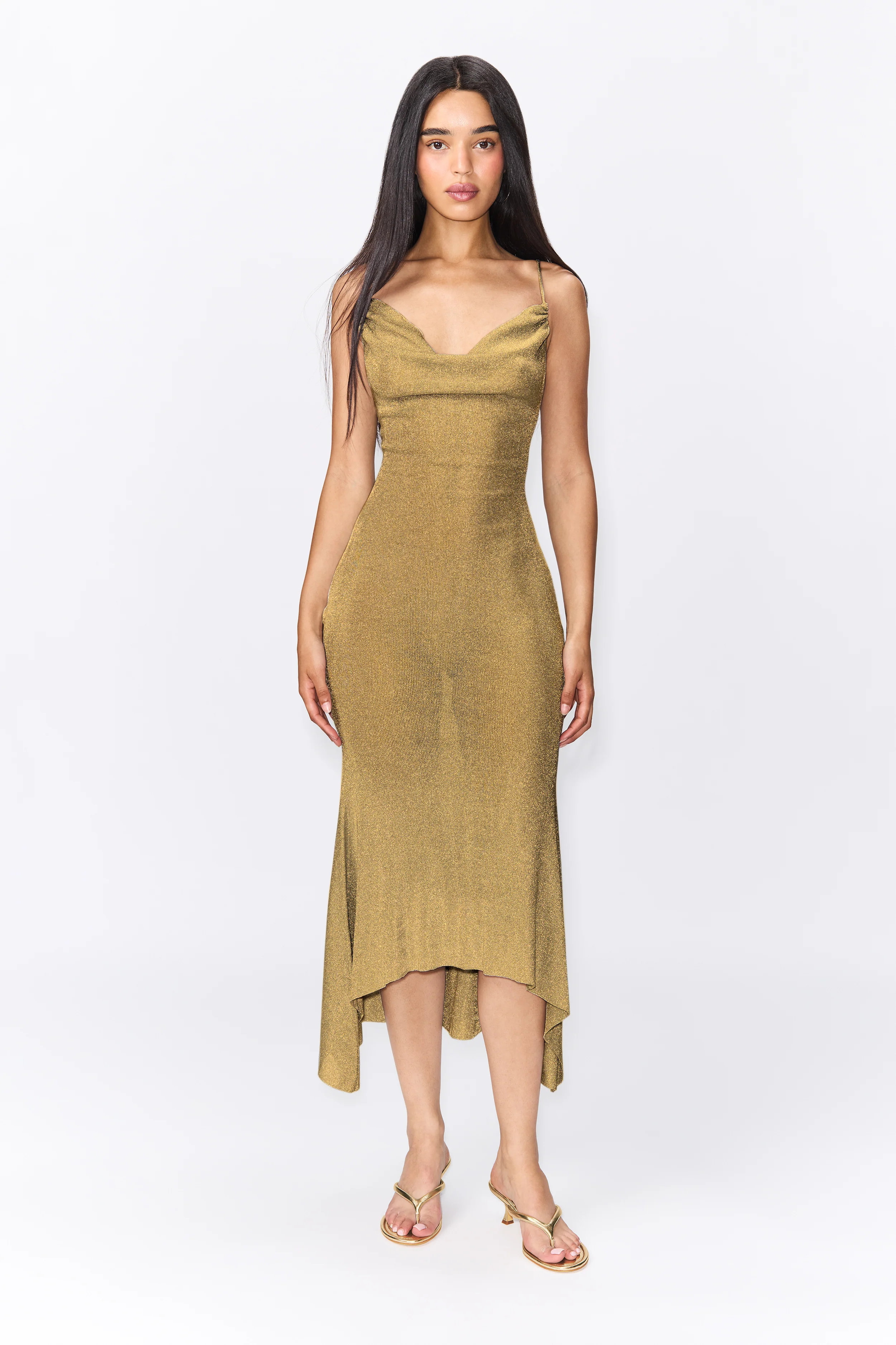 Elsie Cowl Neck Dress