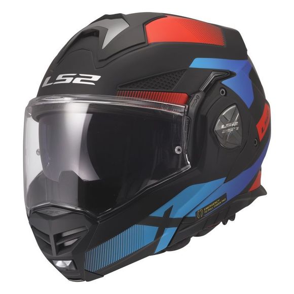 LS2 FF901 ADVANT X modular helmet - NOVA - Black / RedRef: LS1303