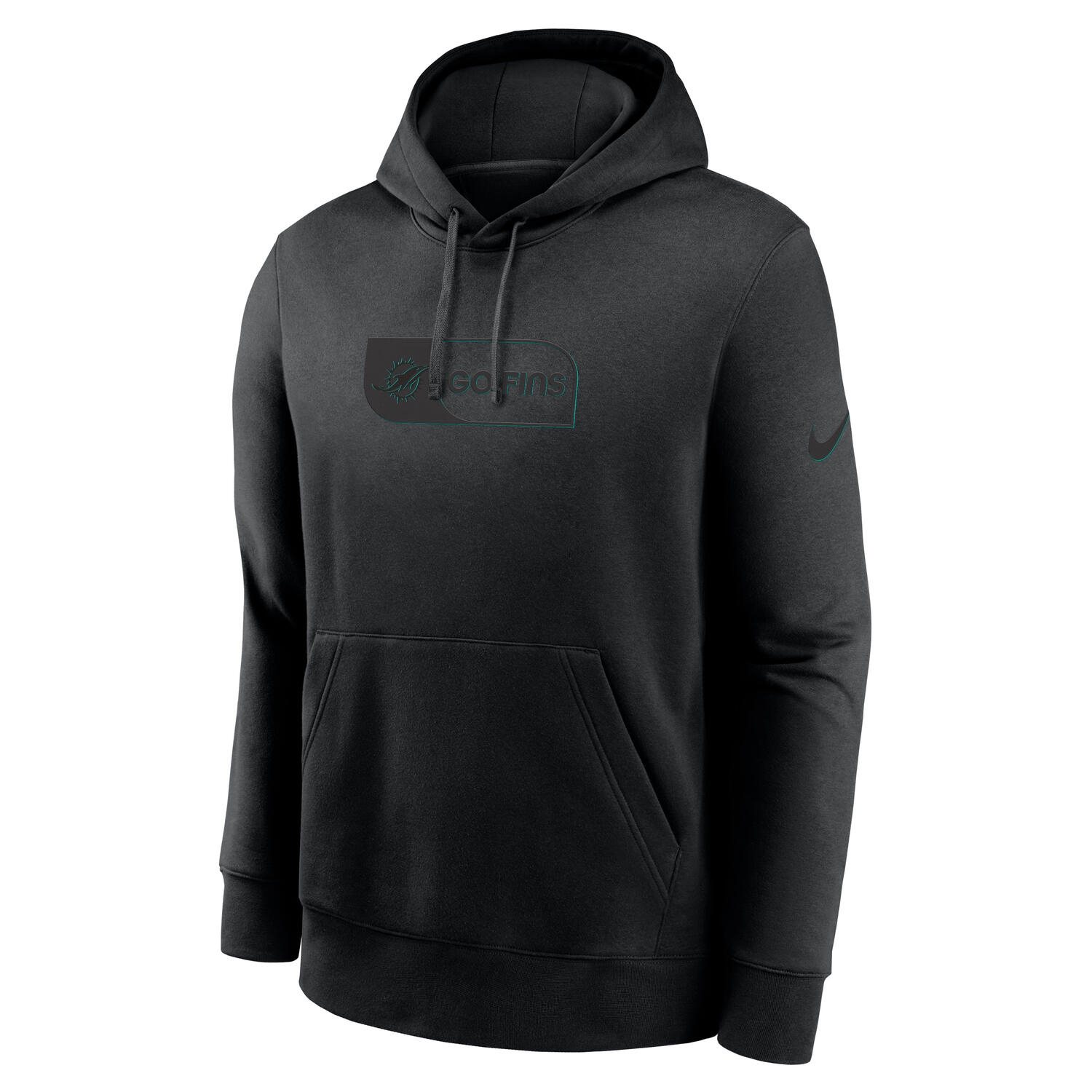 Miami Dolphins Black Edge Nike Club Hoodie