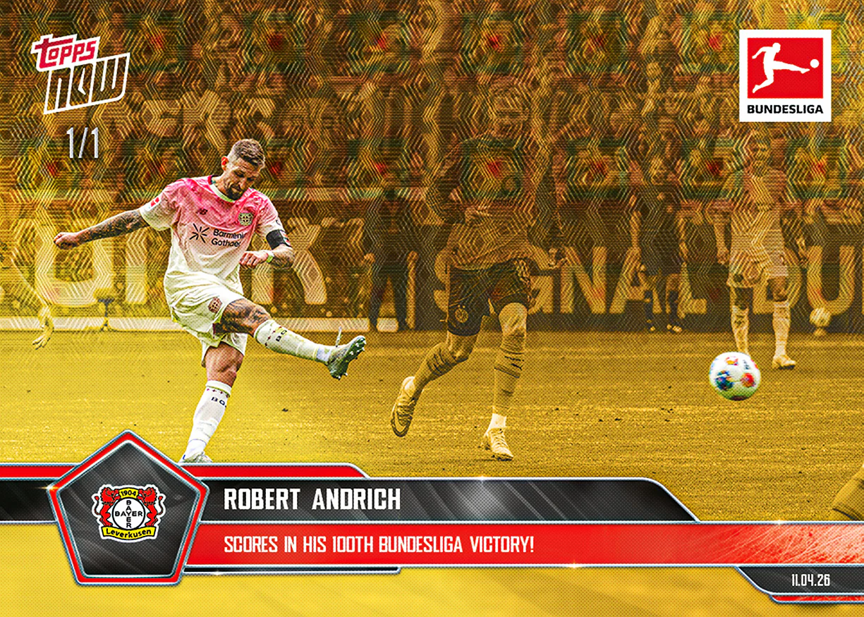 Robert Andrich - 2025-26 Bundesliga Topps NOW® - Card 165 - PR: 63