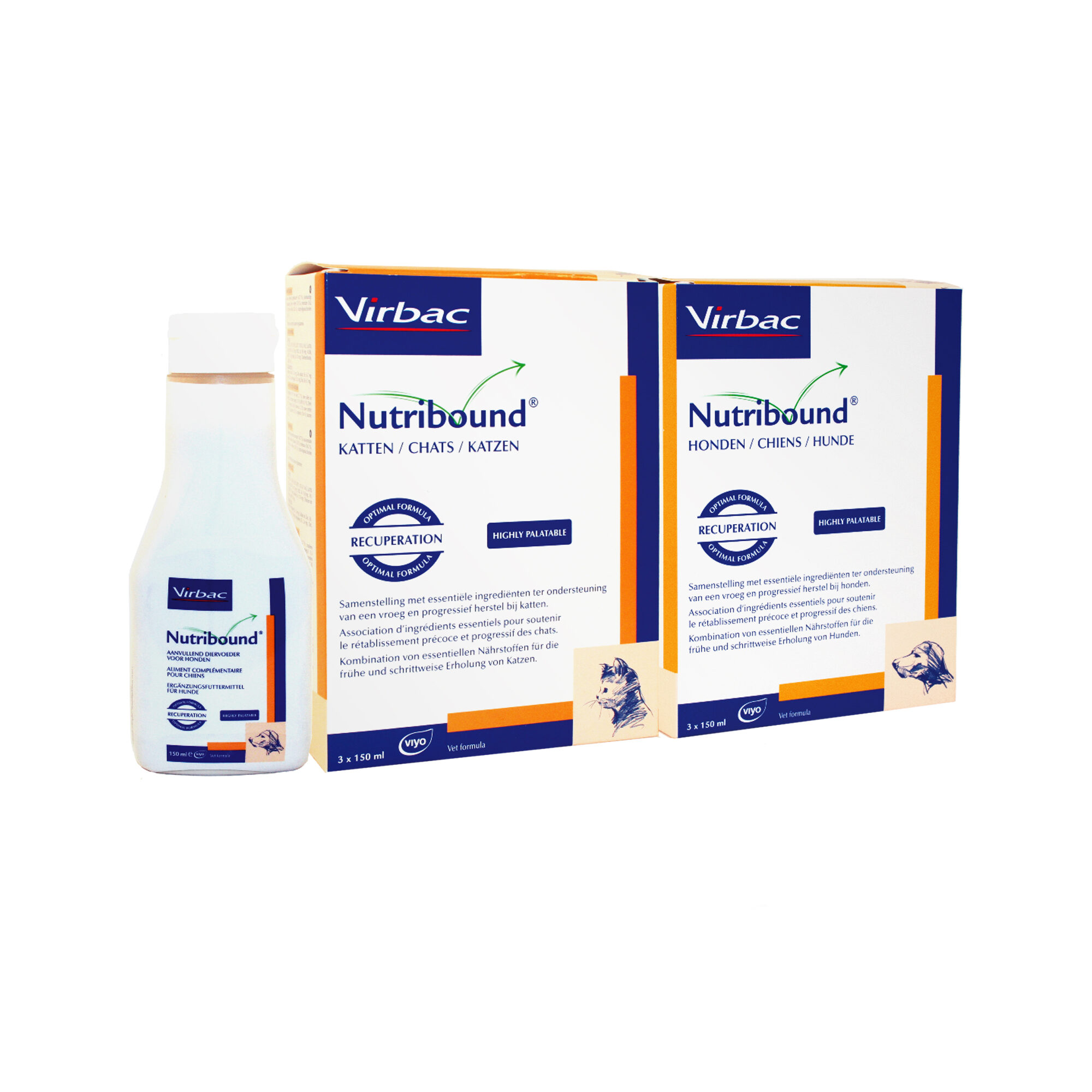 Virbac Nutribound Cat - 3x 150ml