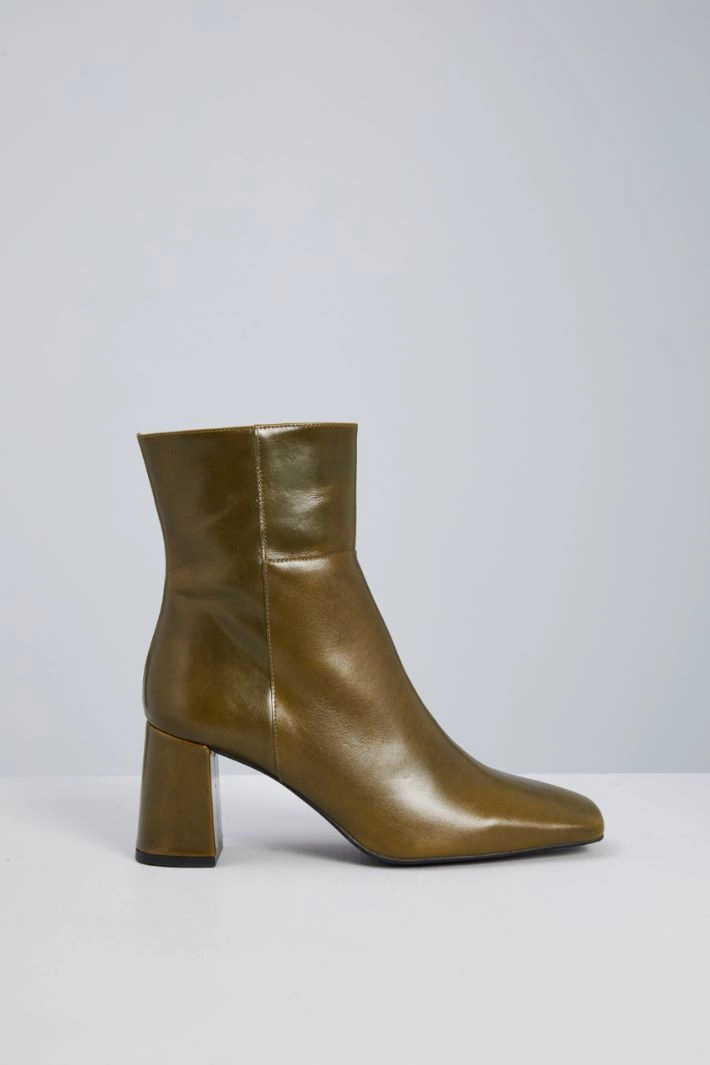 Shiny leather boots - KHAKI GREEN