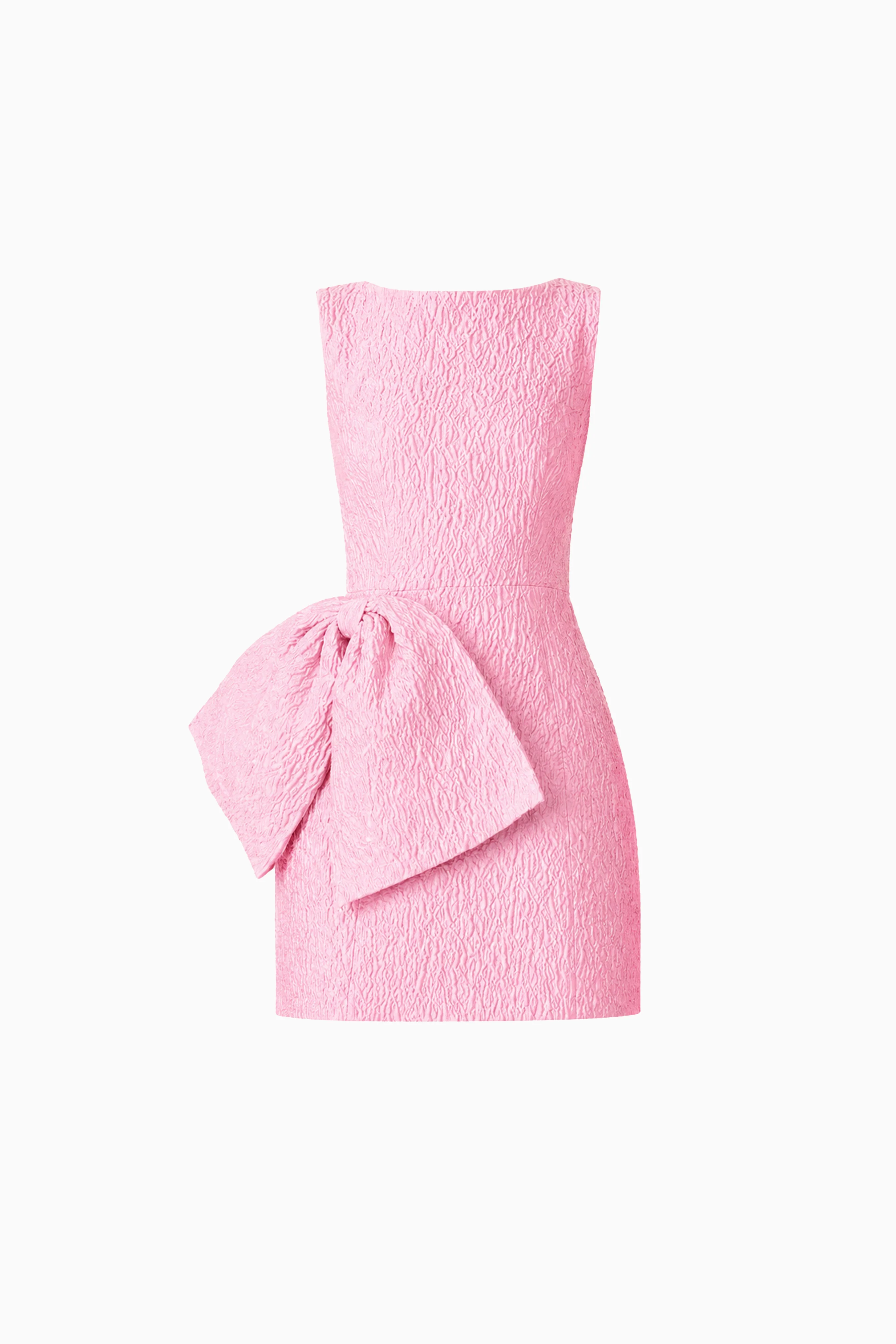 Briallen Jacquard Mini Dress in Pink