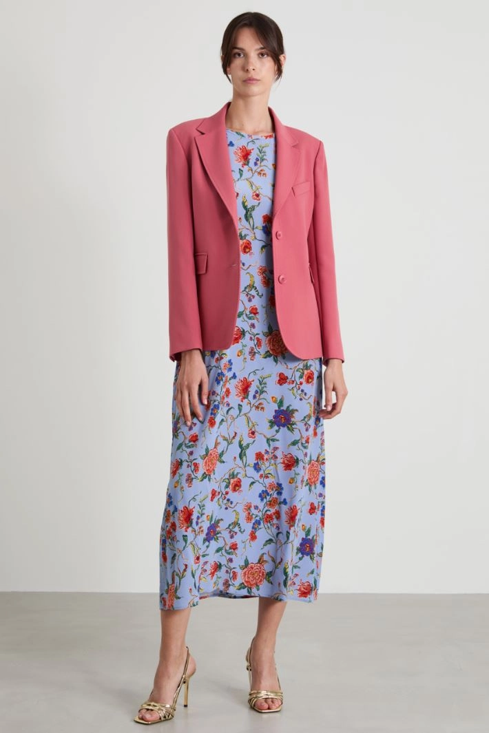 Topstitched blazer - PINK