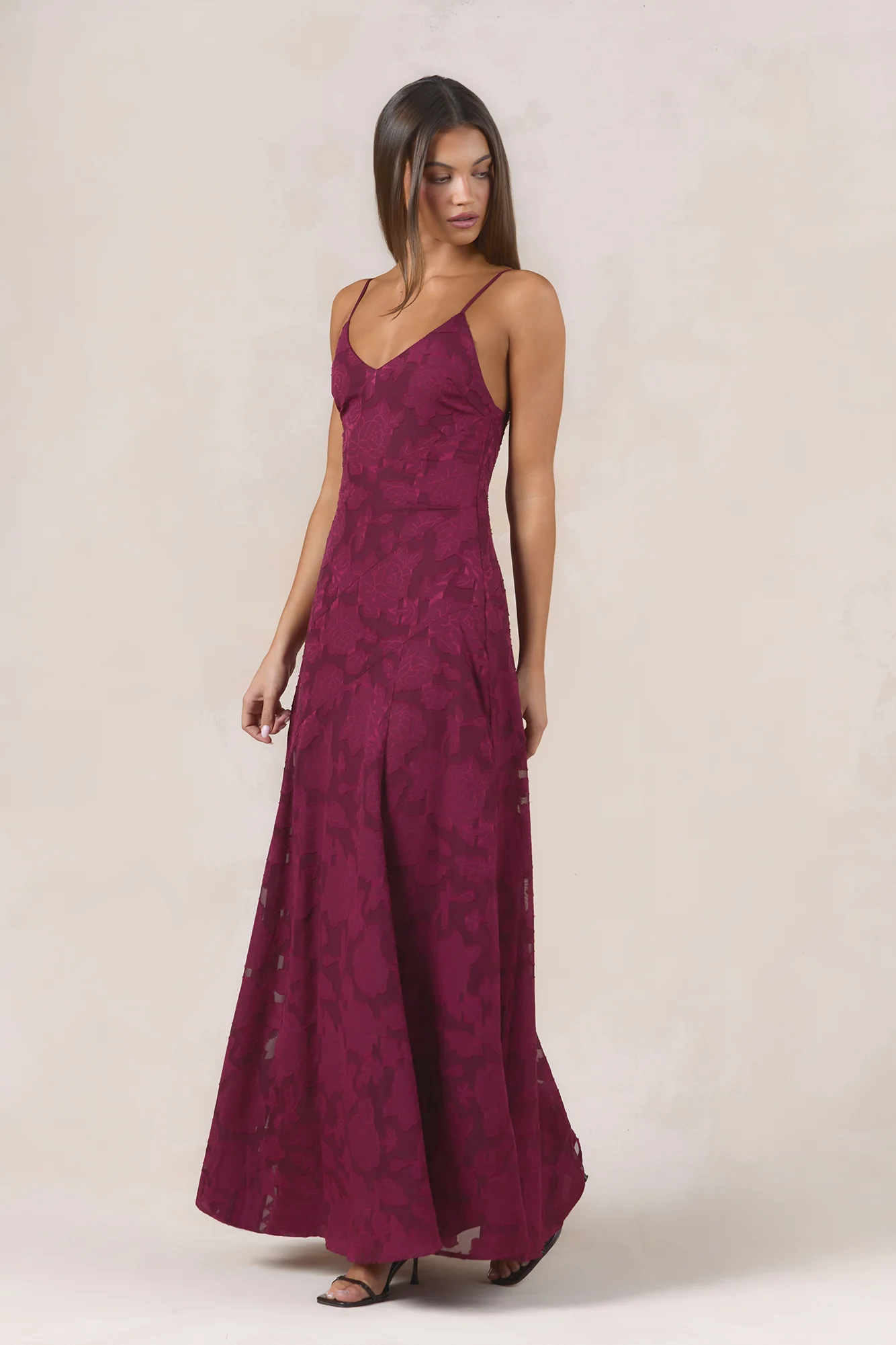 Dancing Spark Maxi Dress Wine