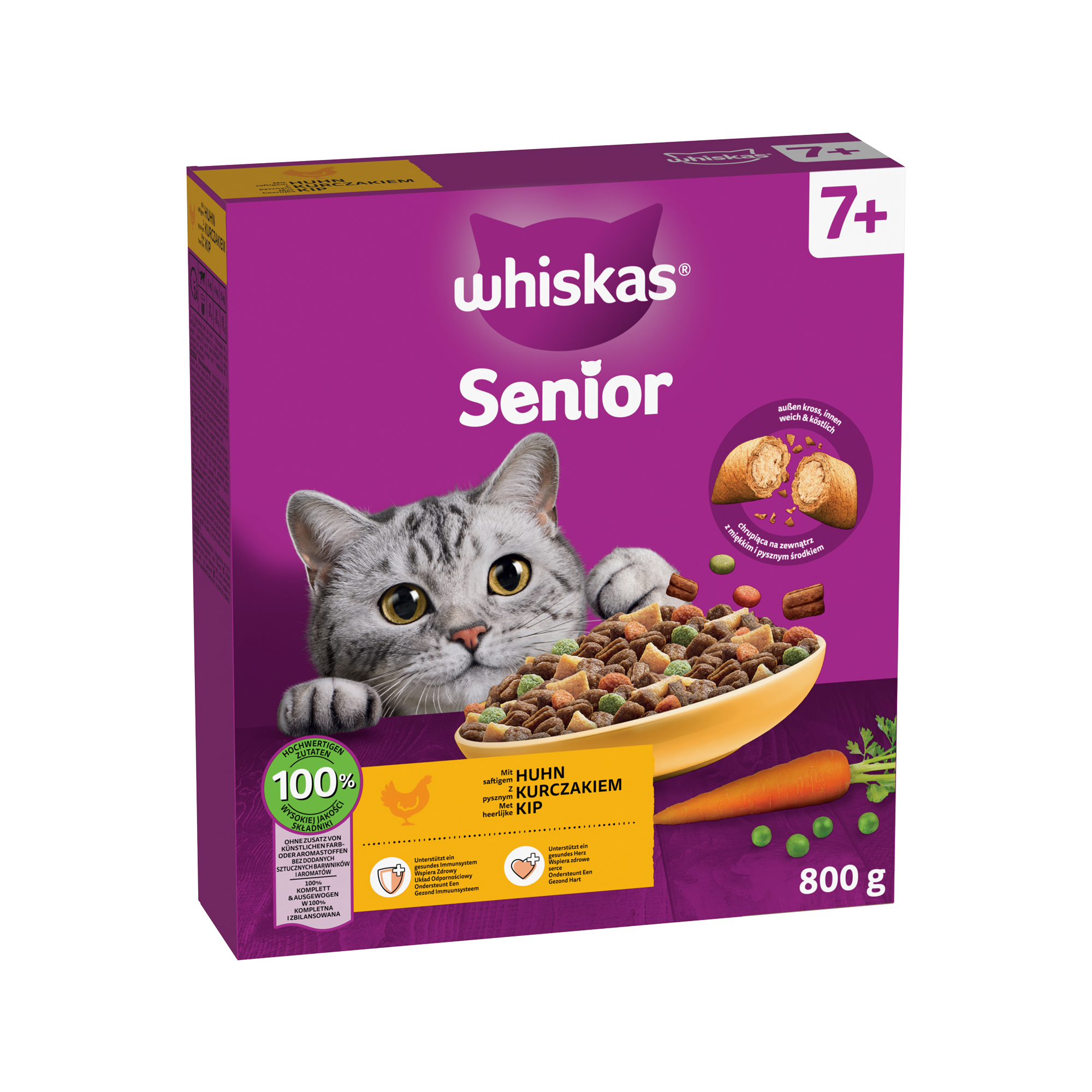 Whiskas Dry Senior Box - Chicken - 800 g