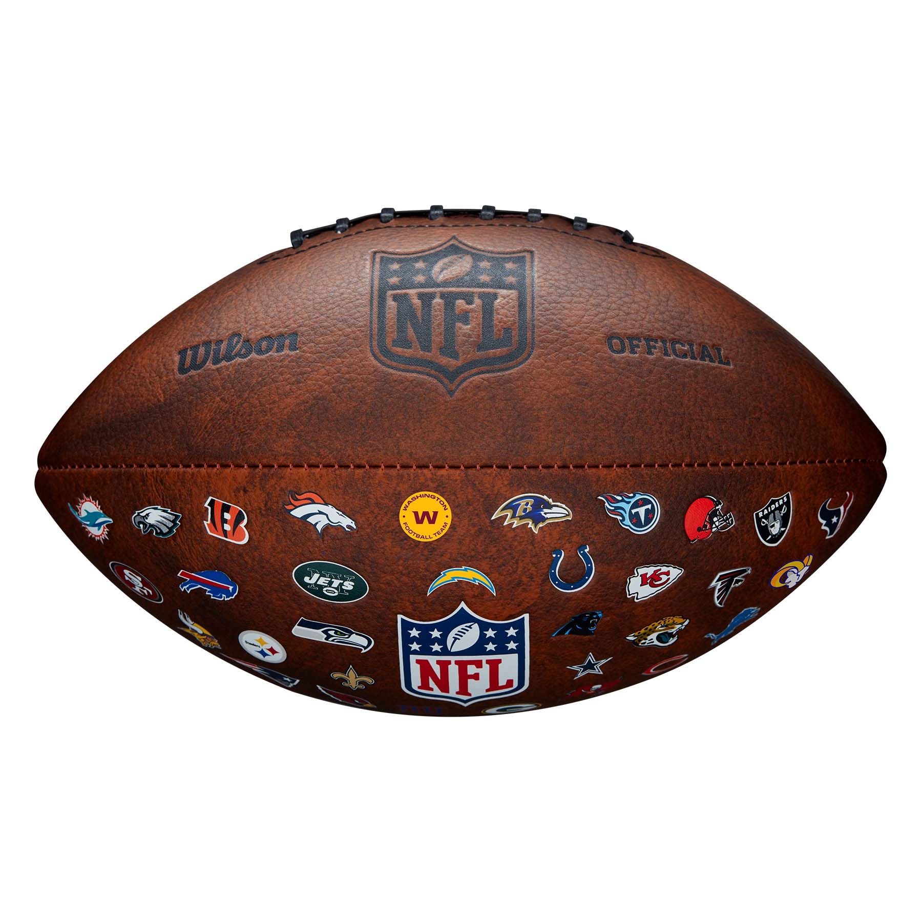 NFL Team Logos Throwback Wilson Junior Size Football