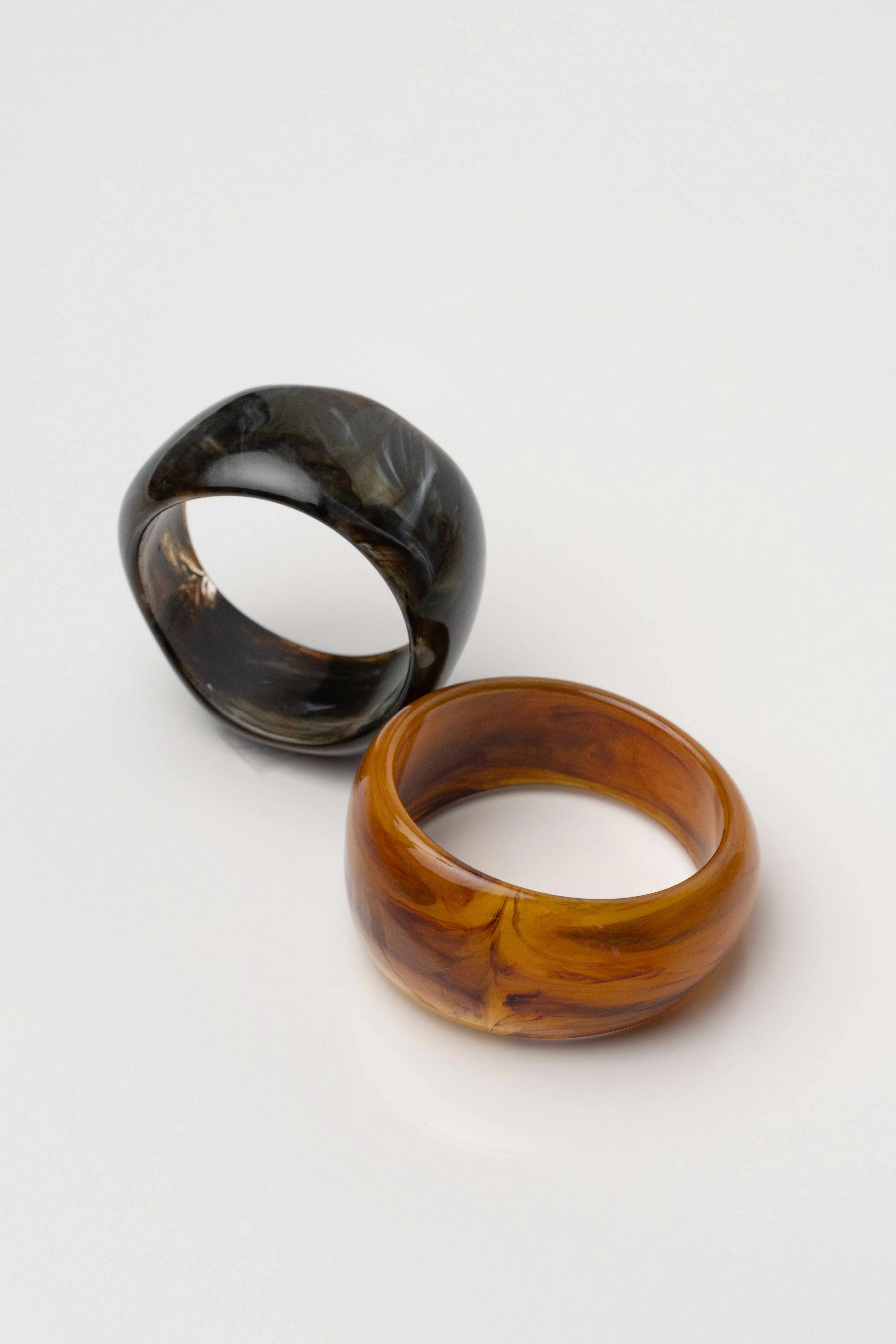 Amber Tortoise Shell Bracelet Set