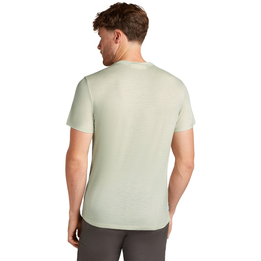 Icebreaker Merino 150 Tech Lite T-Shirt Cosy Camper Men - Ashen
