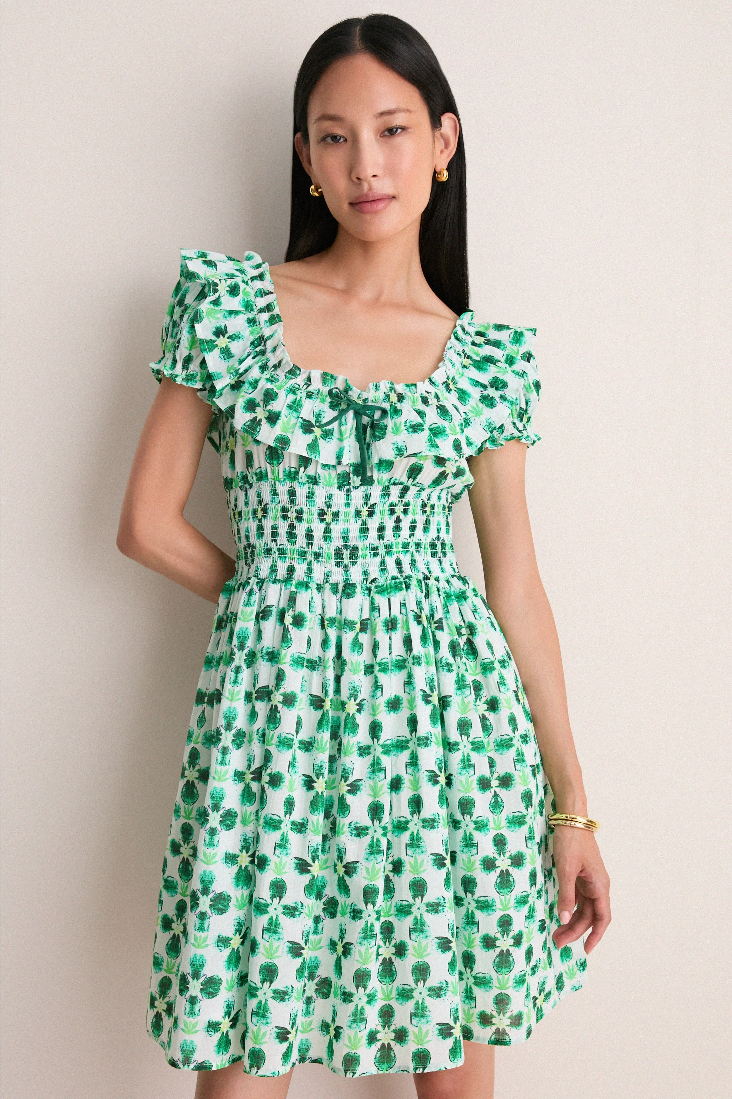Green Aura Lowen Dress