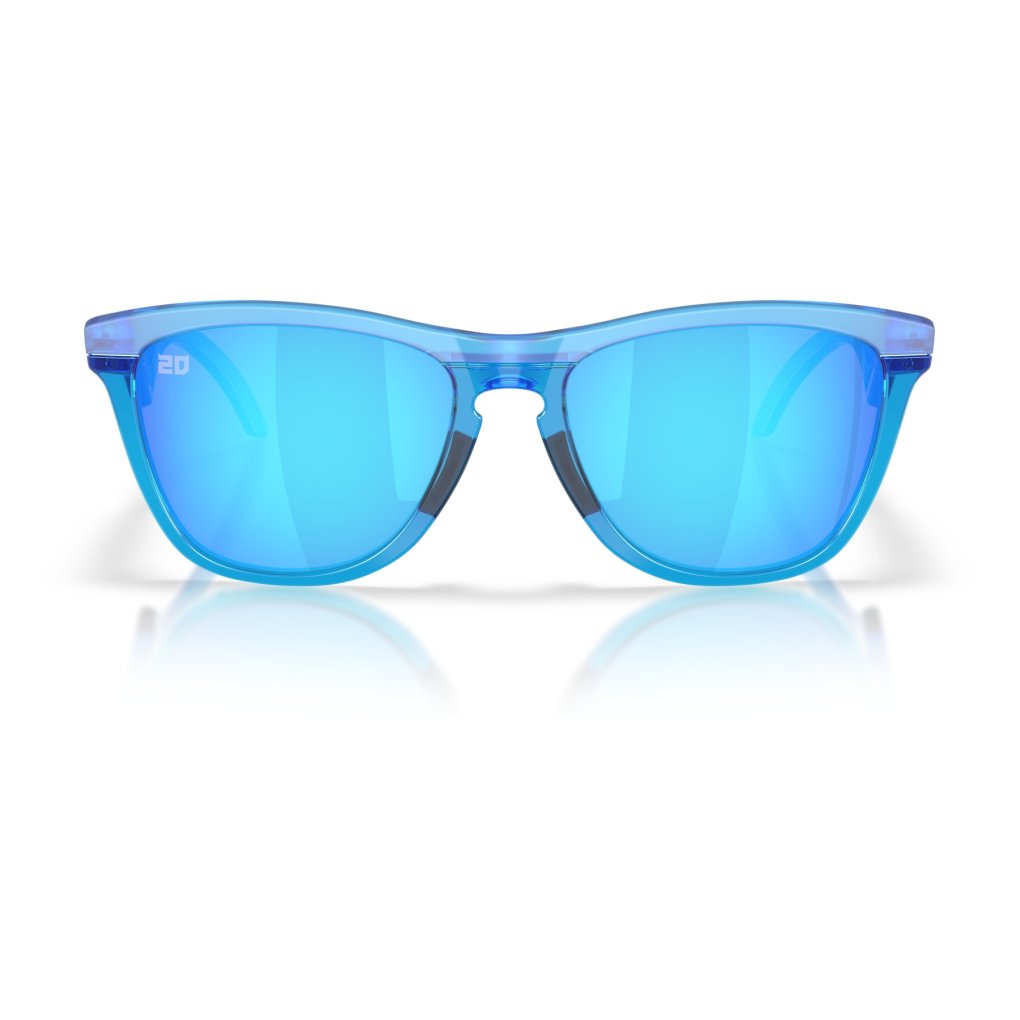 Oakley Frogskins Hybrid Glasses - Hybrid Fabio Quartararo Signature - Matte Acid Blue/Prizm Sapphire - OO9289-0955