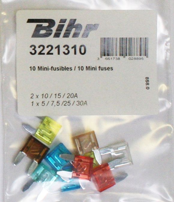 Mini-Fusible Bihr fuse 10pcs UniversalRef: Bi01748A / 1079843