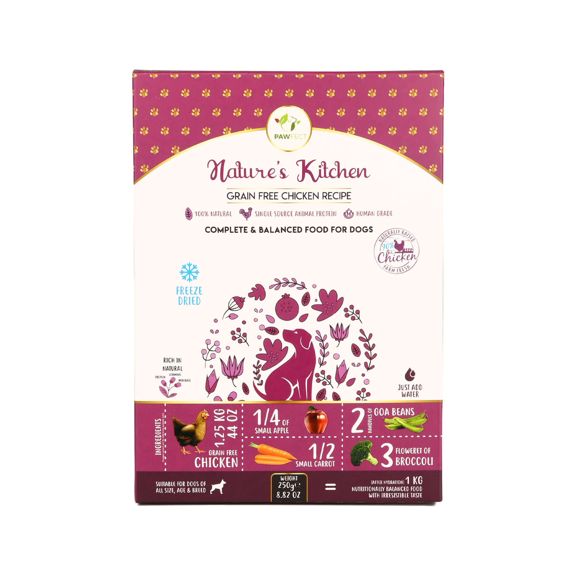 PawFect Freeze Dried Foods Dog food - Chicken - 500gr