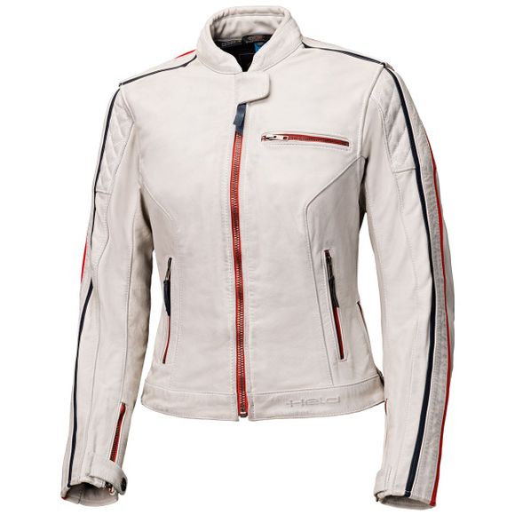 Held BRIXHAM WOMEN'S Motorcycle Jacket - Grey / RedRef: ED0207