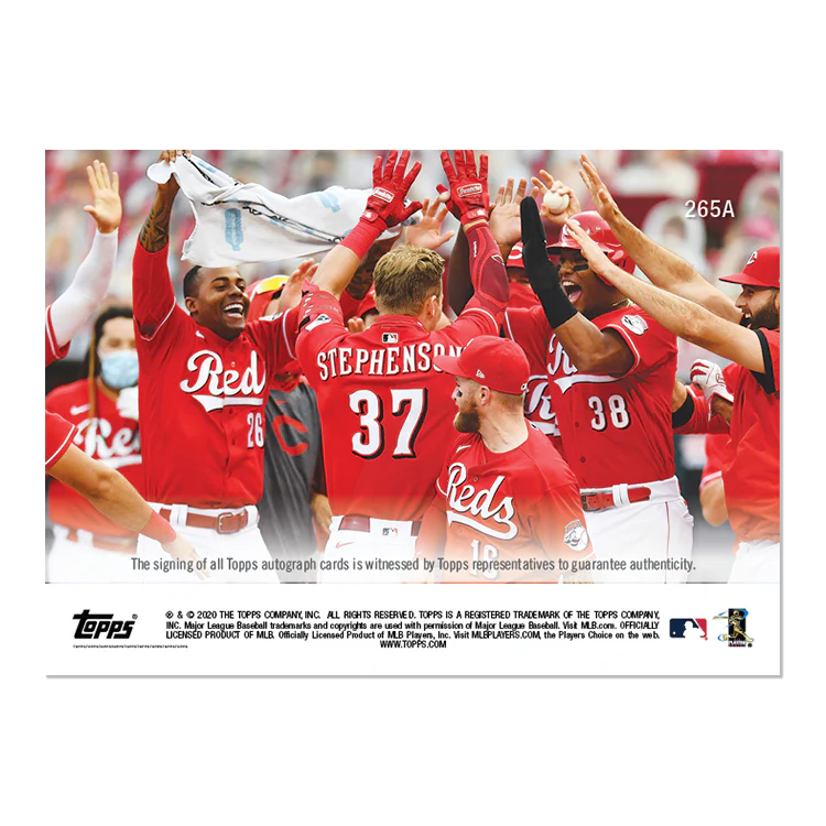 On-Card Auto # to 99 - Tyler Stephenson - MLB TOPPS NOW® Card 265A