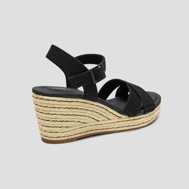 Round-toe Wedge Sandals (Sally Pro)