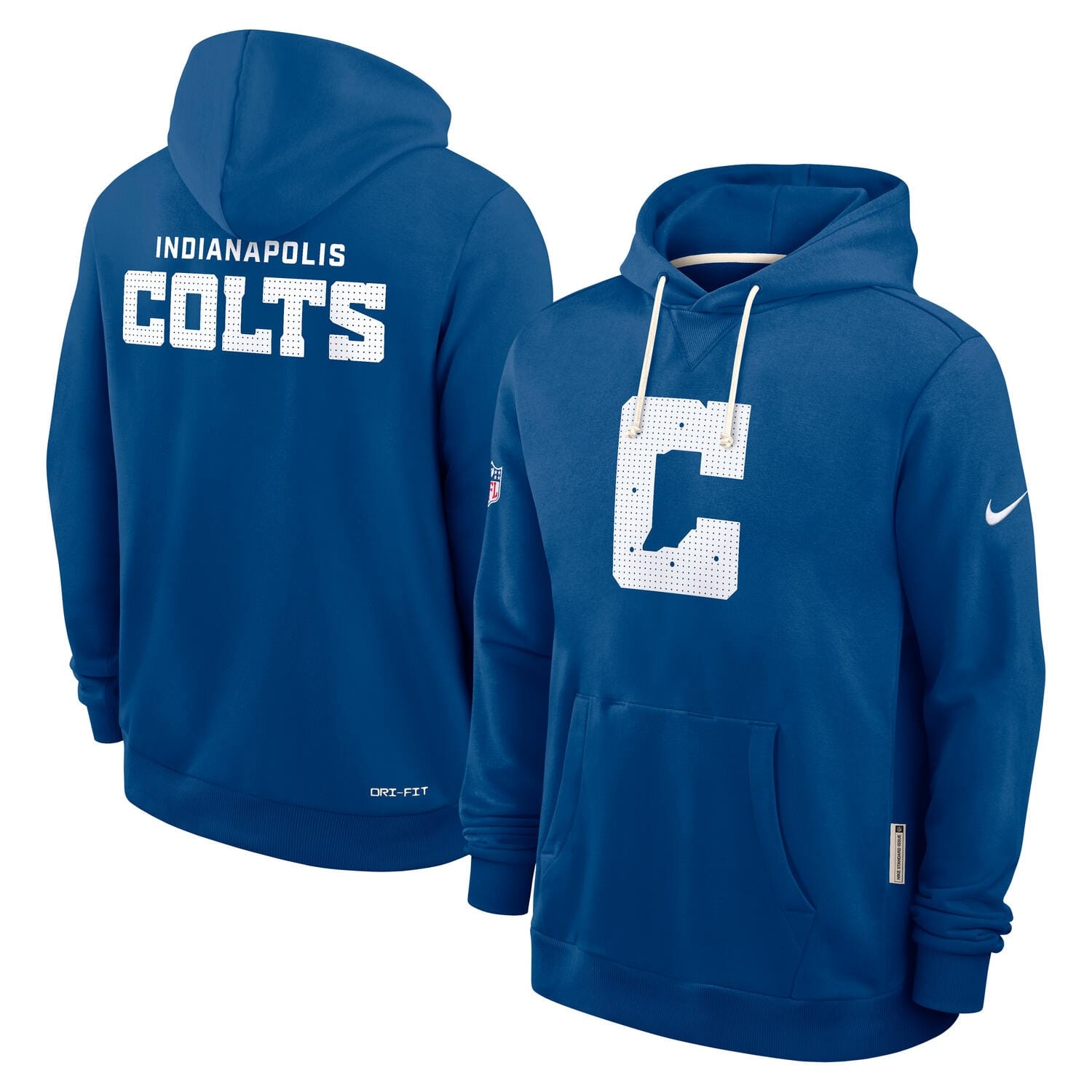 Indianapolis Colts 2025 NFL Sideline Standard Issue Hoodie Blue