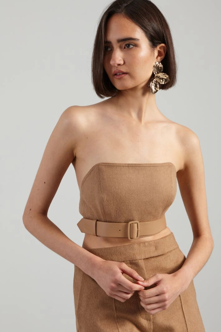 Camel bustier top - CAMEL