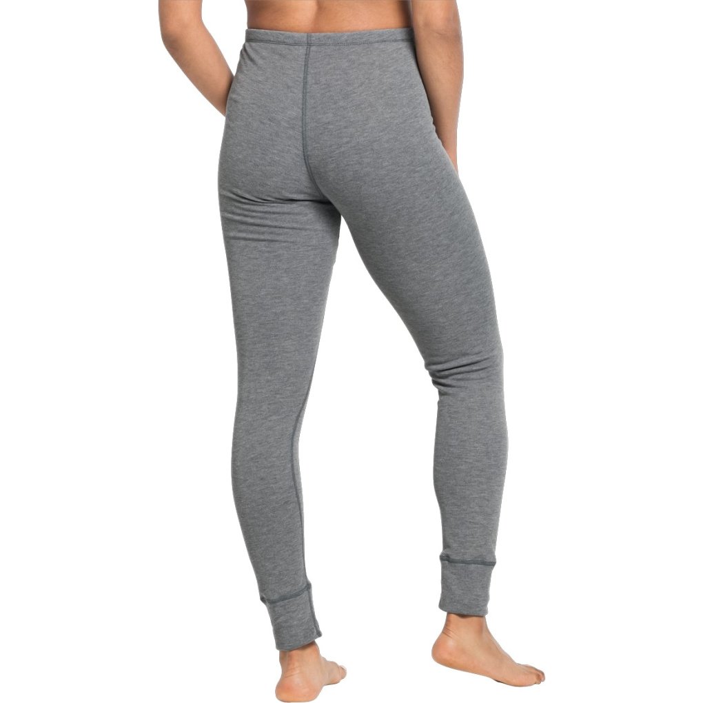 Odlo Active Warm Base Layer Bottoms Women - odlo steel grey melange