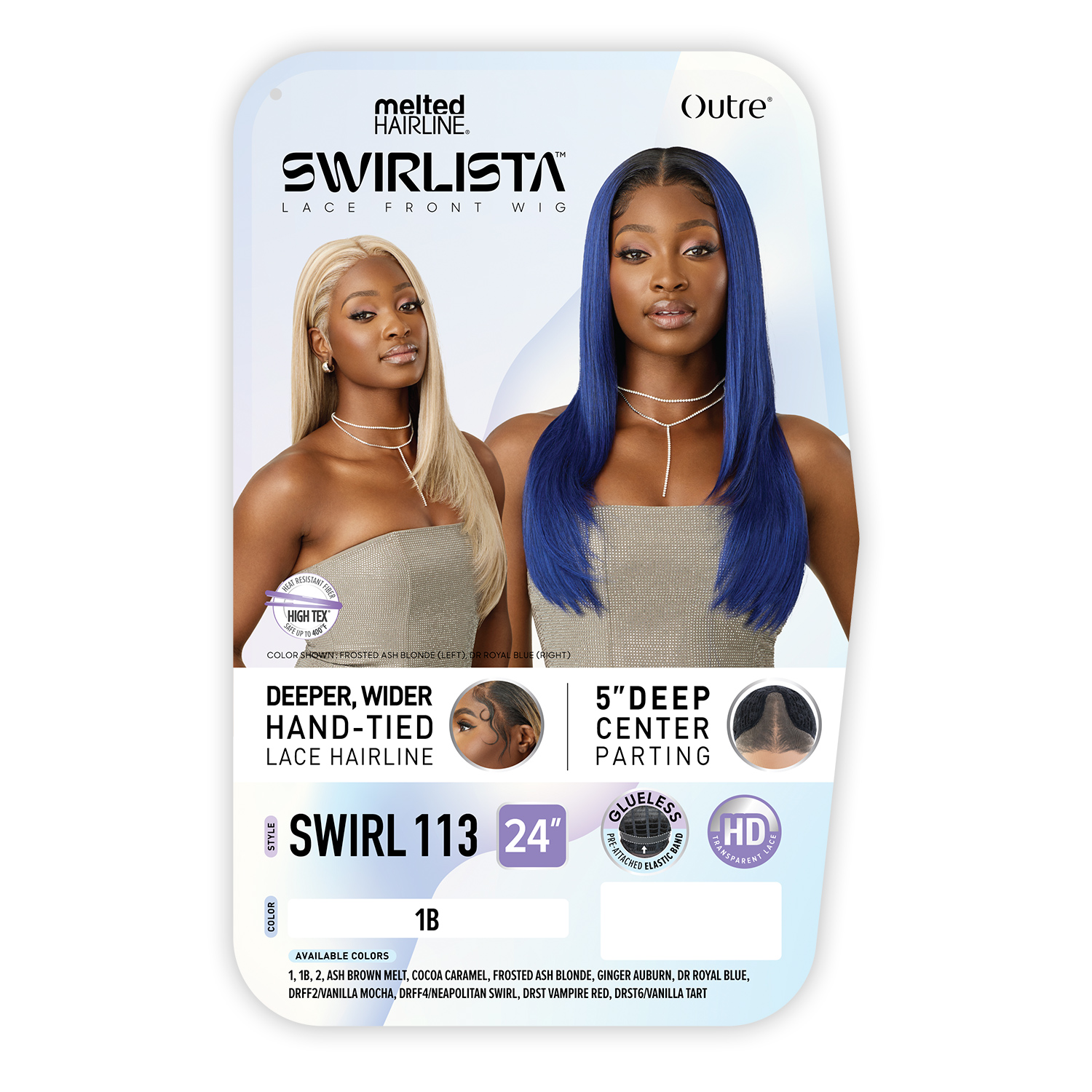Outre HD Lace Front Wig Melted Hairline Glueless Swirlista Swirl 113