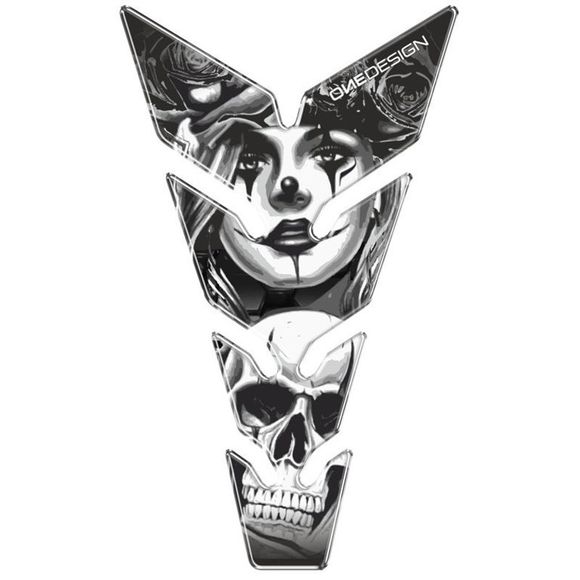 Puig SKULL & POKER Universal tank protector - BlackRef: PUI0371 / 21435N