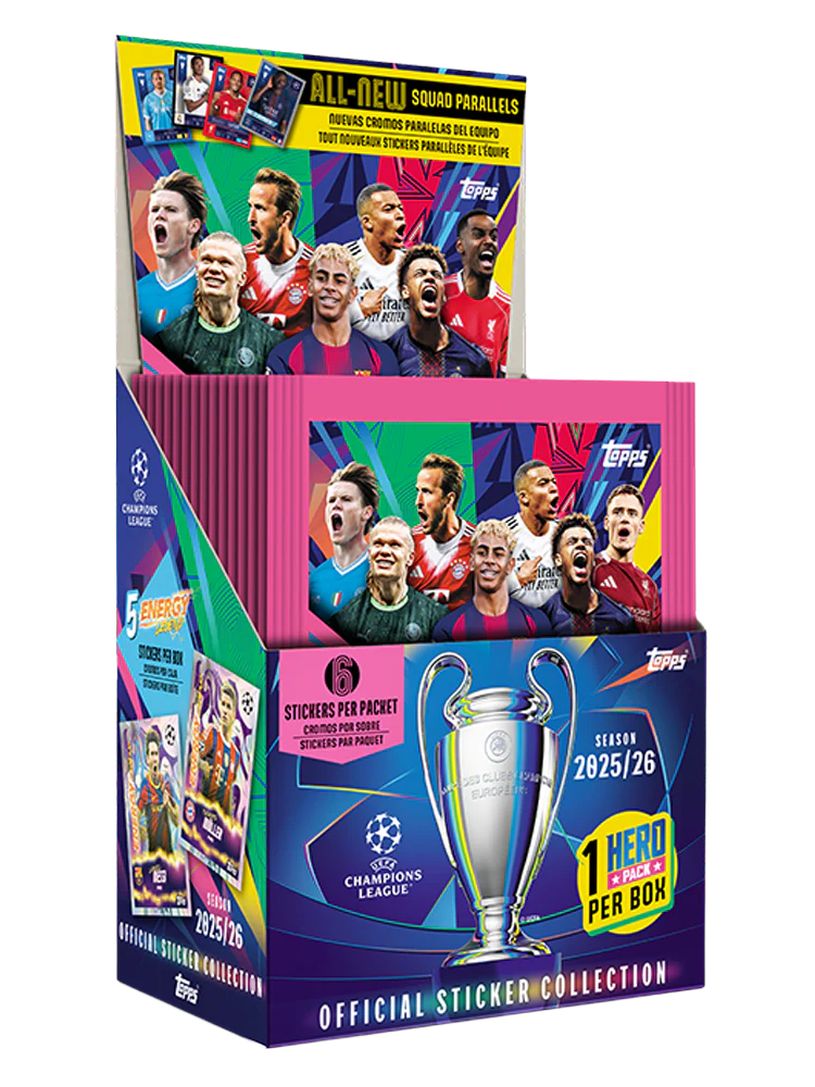 Champions League Stickers 25/26 - Full Box