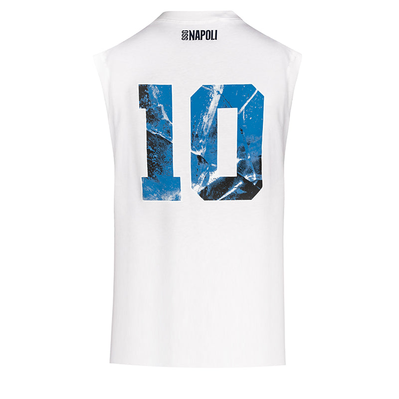 SSC Napoli Marechiaro White Tank Top