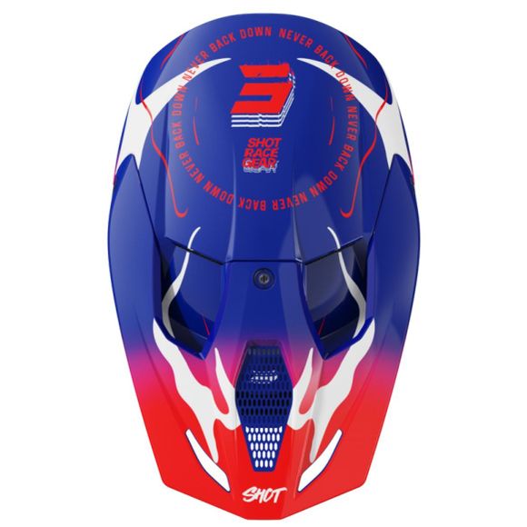 Casque cross Shot FURIOUS ENFANT BEAST - Bleu / RougeRef : SO3002