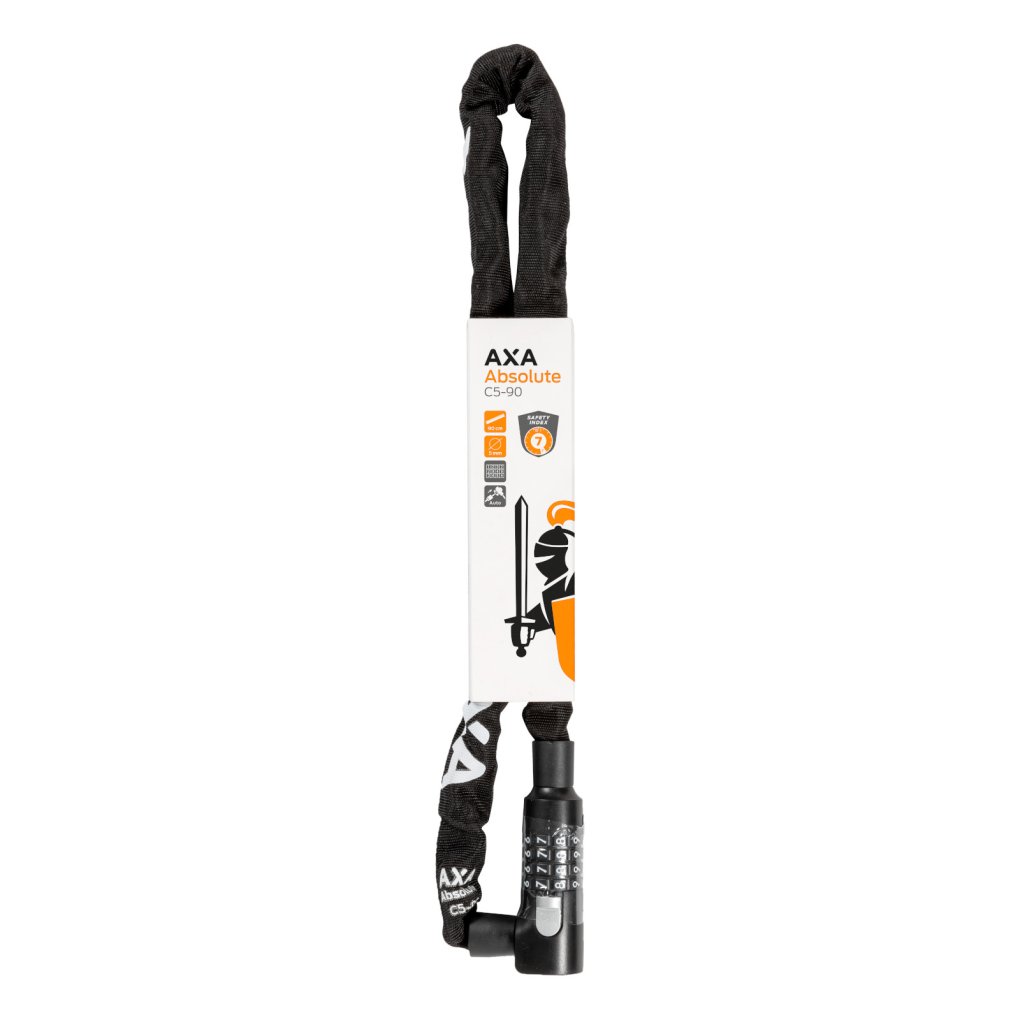 AXA Absolute 90cm Combination Chain Lock - C5/90