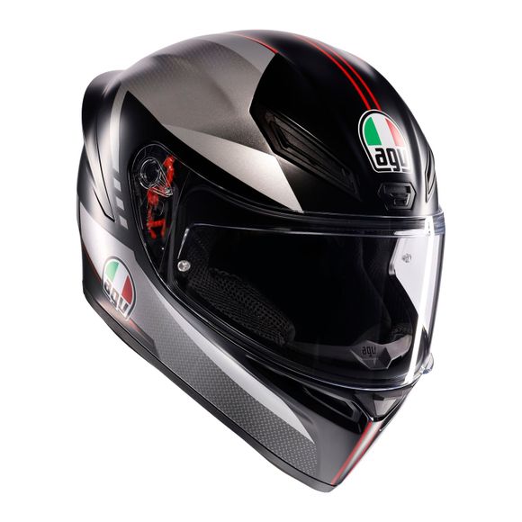 Casque intégral AGV K1 S - LAP - Noir / RougeRef : AG1057