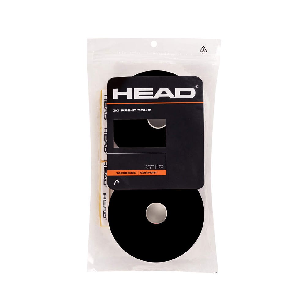 BAG 30 PCS. OVERGRIP HEAD PRIME TOUR BLACK