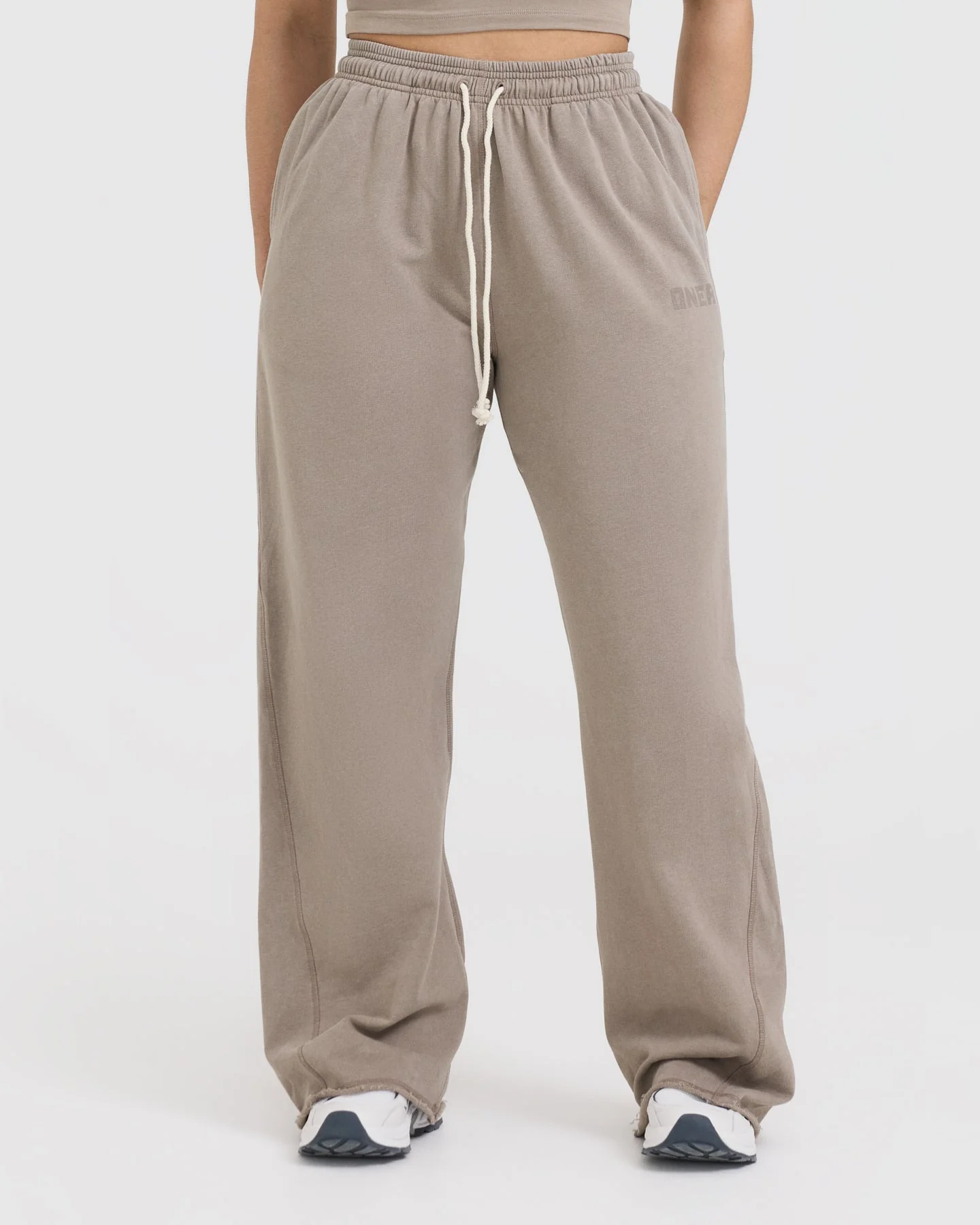 Raw Lounge Wide Leg Joggers | Washed Minky