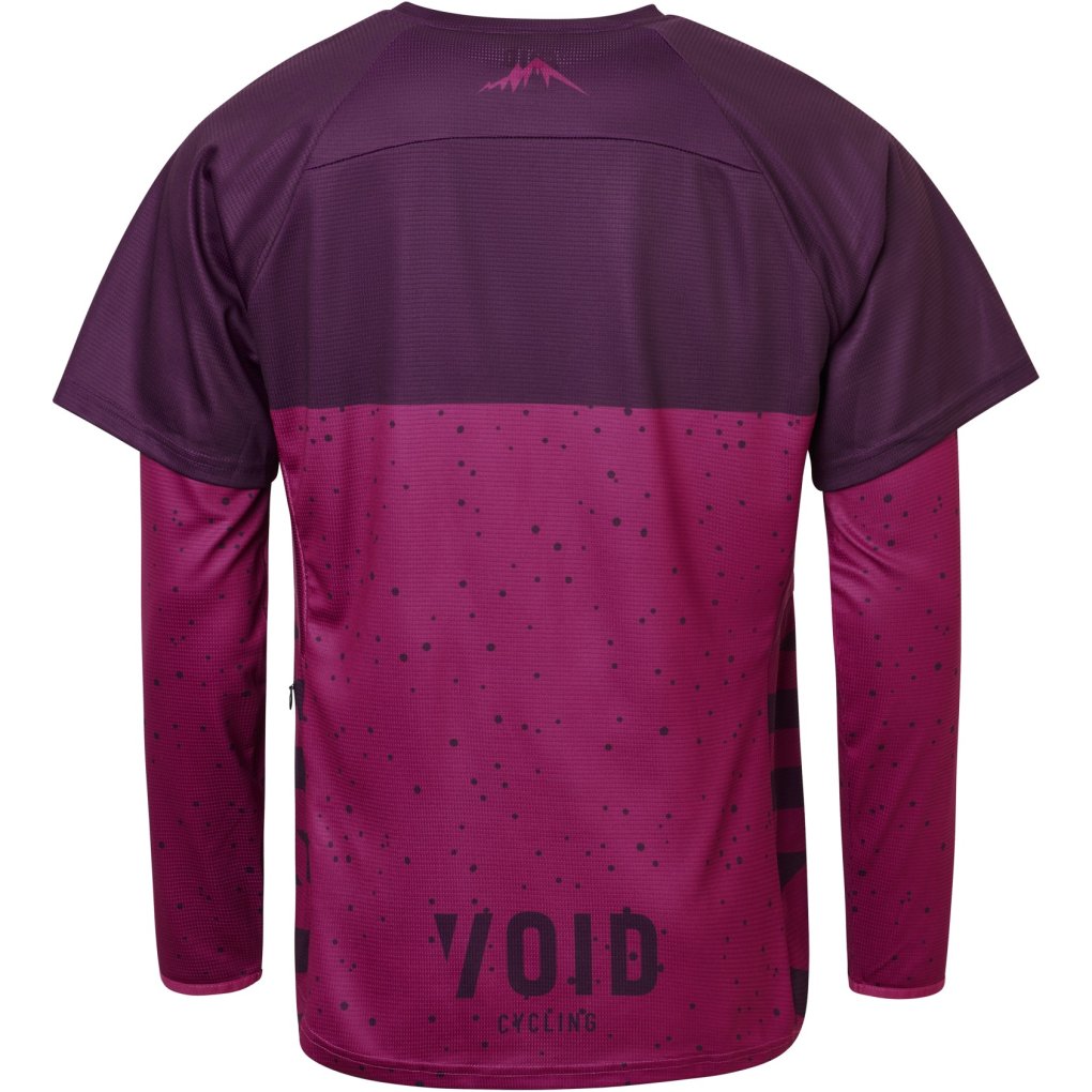 VOID Cycling Rock MTB Long Sleeve Jersey Men - Dark Purple