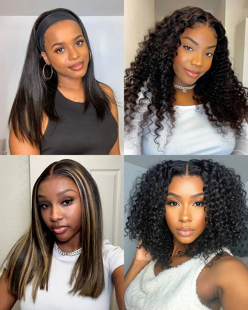 Ophirawig $79 Final Deal Price Varied Lace Natural Black/Balayage Highlight Straight/Curly Wig